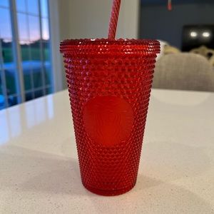 Starbucks holiday 2020 Europe bling red 16 oz tumbler studded NEW